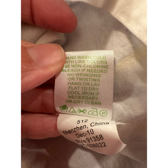 Lilly Pulitzer Strapless Dress Blue Yellow Butterfly Print Size 6 - Picture 10 of 10